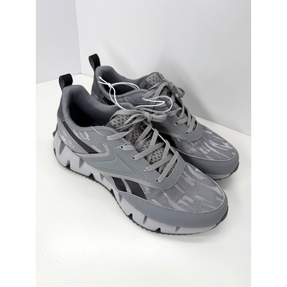 Reebok Zig Dynamica Men's Gray Camo Athletic Running Shoes Size 10.5